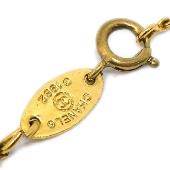 Chanel CC Chain Pendant Necklace Gold 1982 191868 - Picture 3 of 4